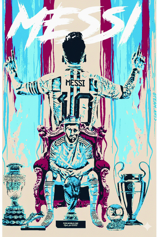 Messi Man Cave Collection Wall Print