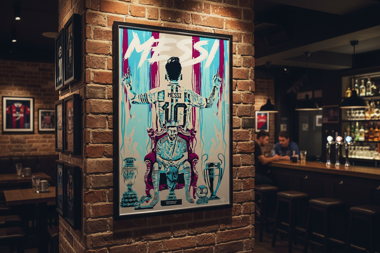 Messi Man Cave Collection Wall Print
