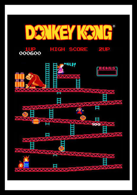 Donkey Kong Game Poster