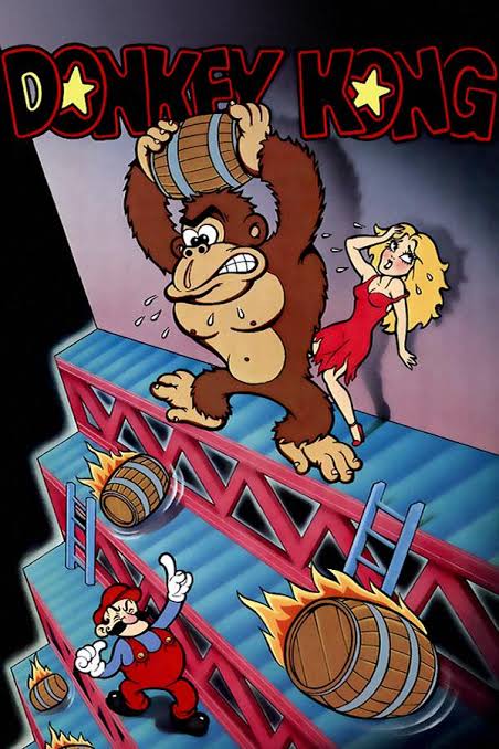 Donkey Kong Illustration Poster