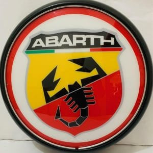 Plastic Wall Mount Abarth Light Up