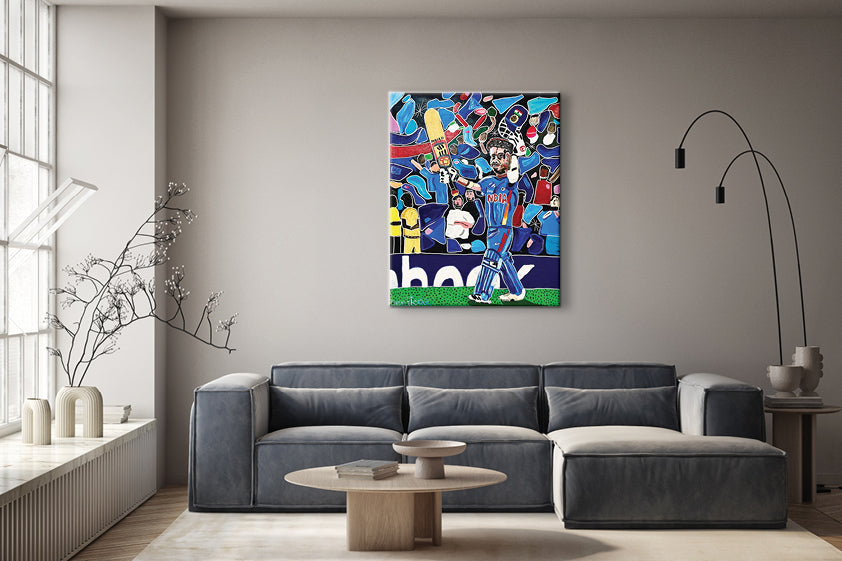 Sachin Tendulkar The Little Master Art Canvas Skin