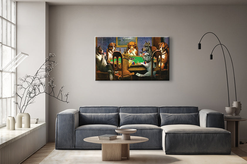 Puppy Poker  Cassius Marcellus Coolidge Canvas Skin