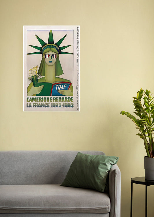 L'AMERIQUE REGARDE Art Deco Wall Print