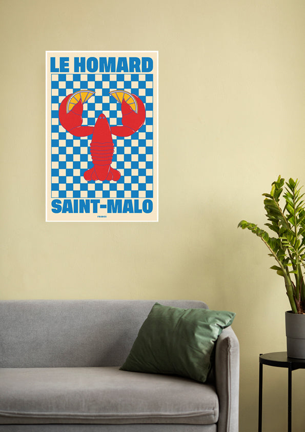 LE HOMAD SAINT-MALO France Art Deco Wall Print