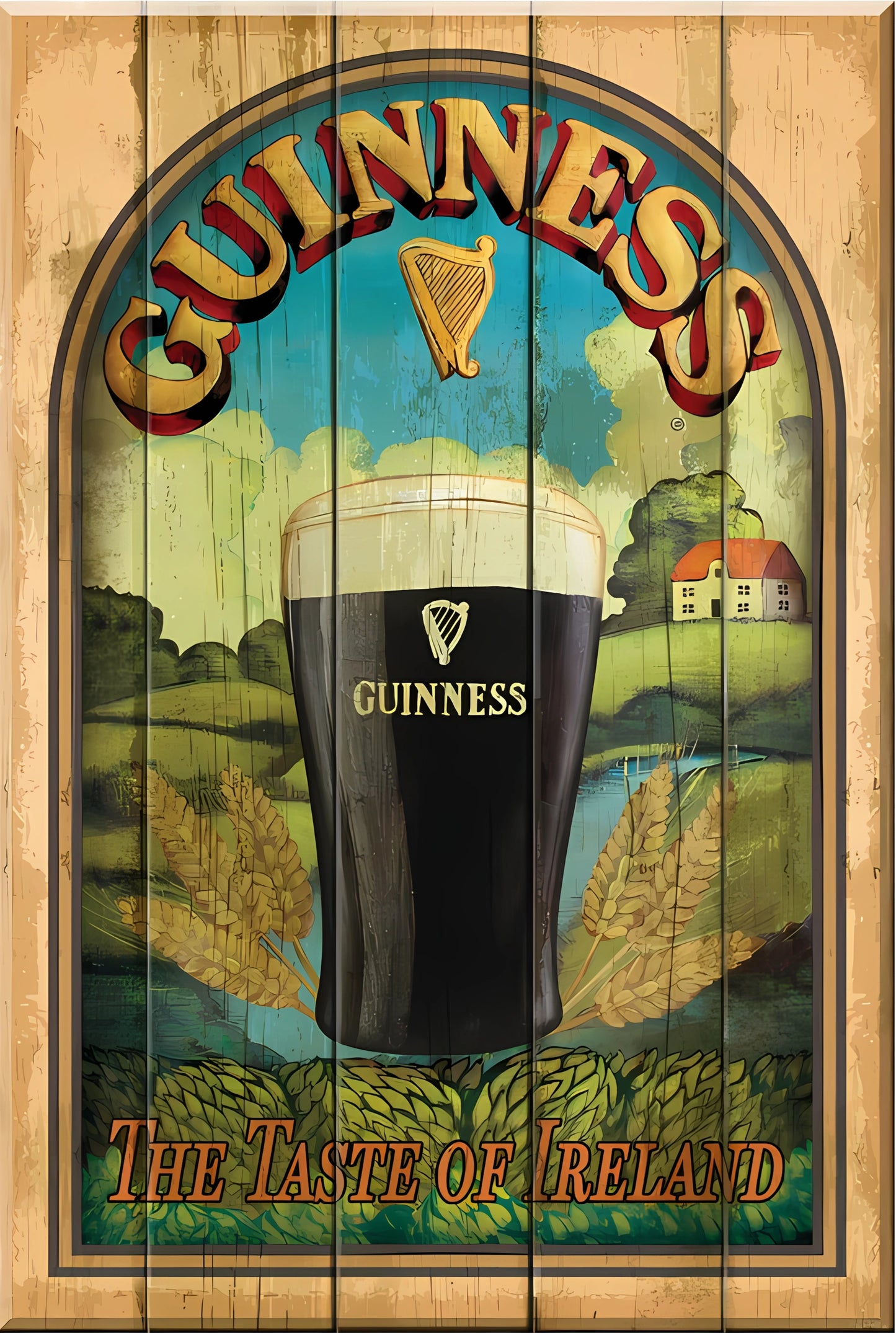 Guinness the Taste of Ireland Metal Sign