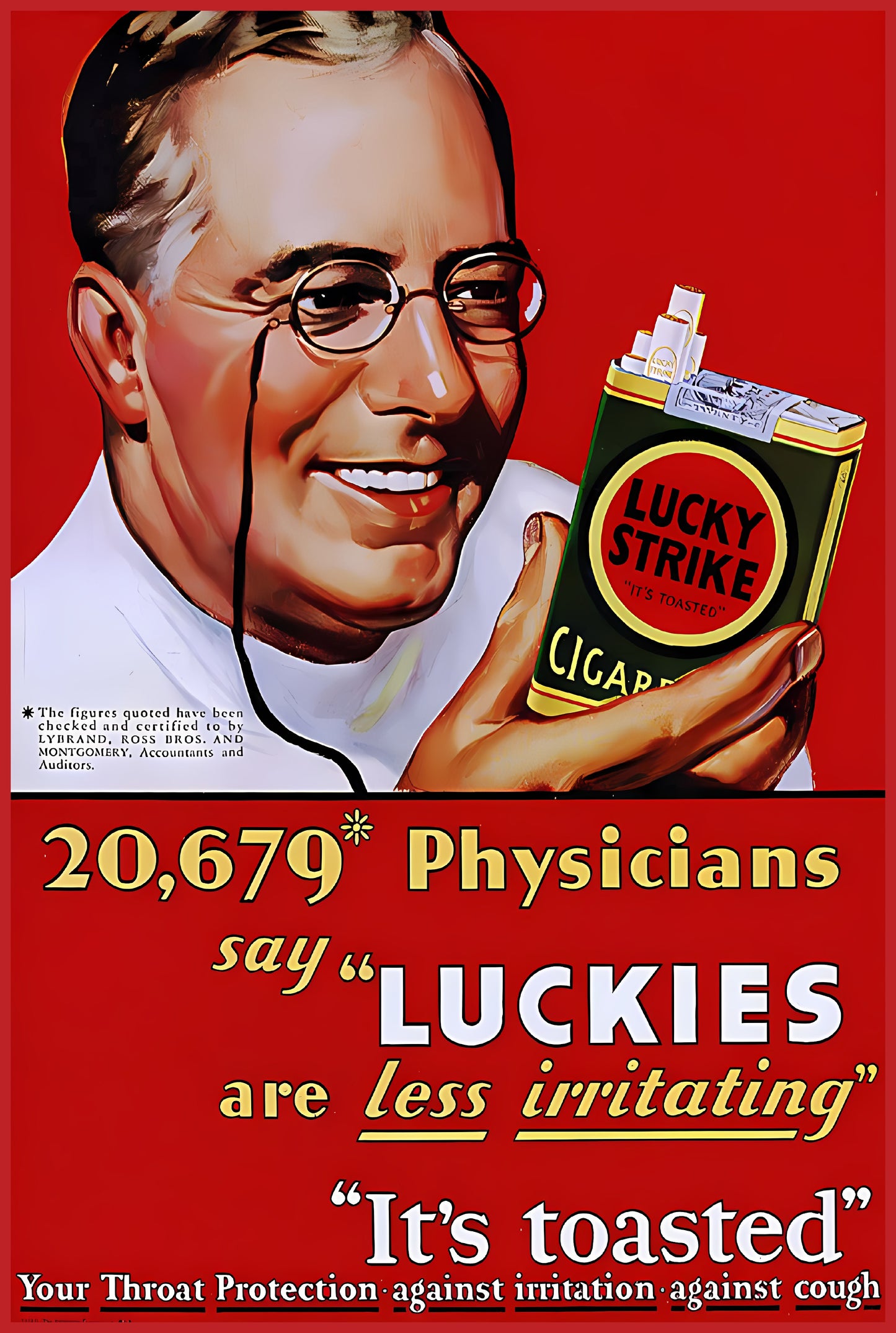 Lucky Strike Metal Sign