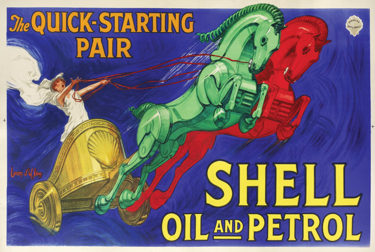 Shell Oil and Petrol Metal Signs