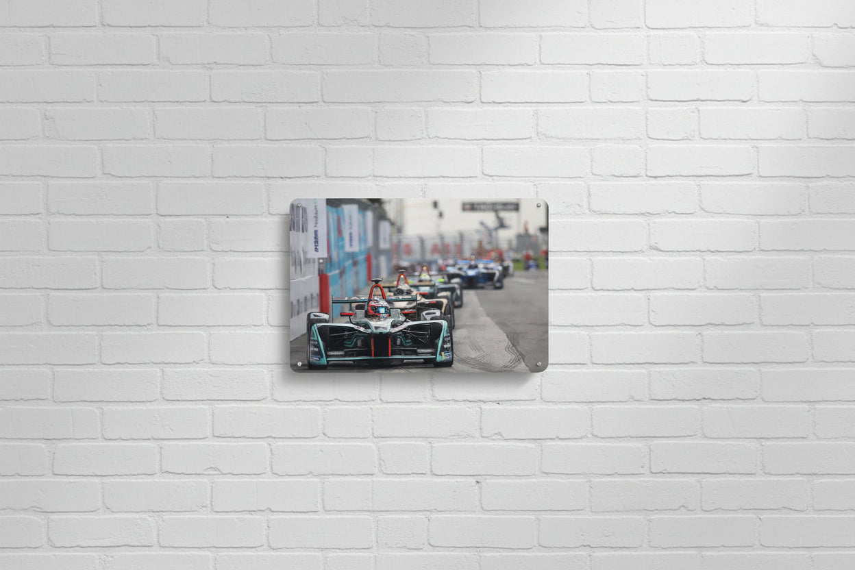 F1 Racing Metal Sign.