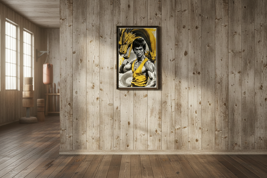 Bruce Lee Yellow Dragon Poster