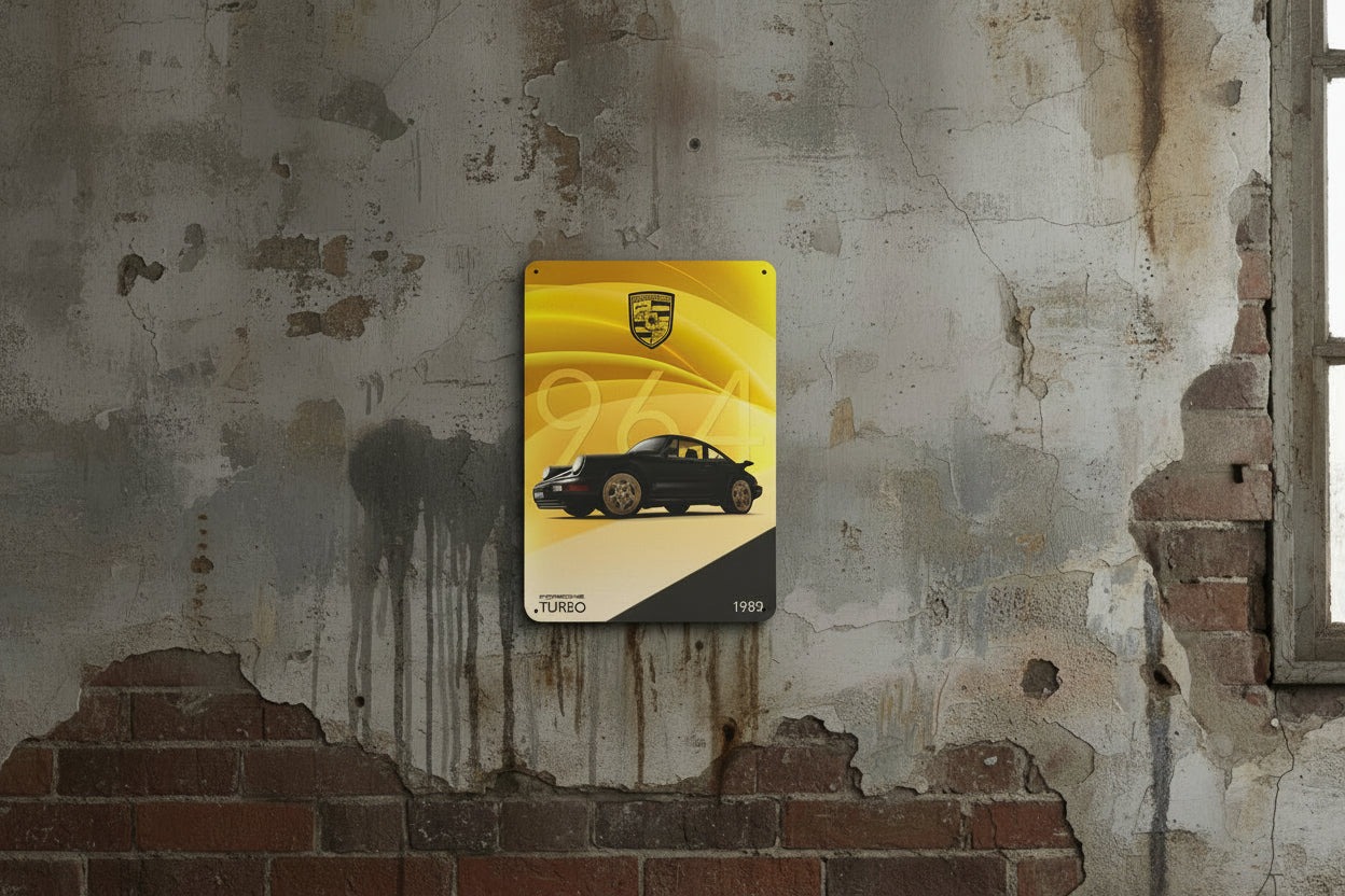 Porsche 964 Turbo 1989- Metal Sign