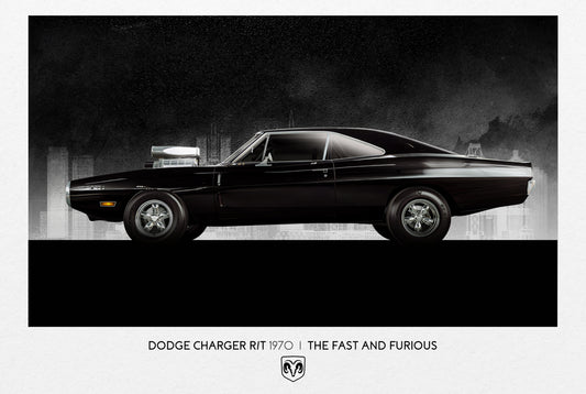 DODGE CHARGER R/T 1970- The Fast and the Furious- Metal Sign