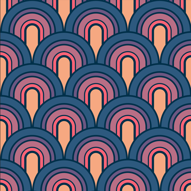 Geometric 80's Wallpaper Old Skool