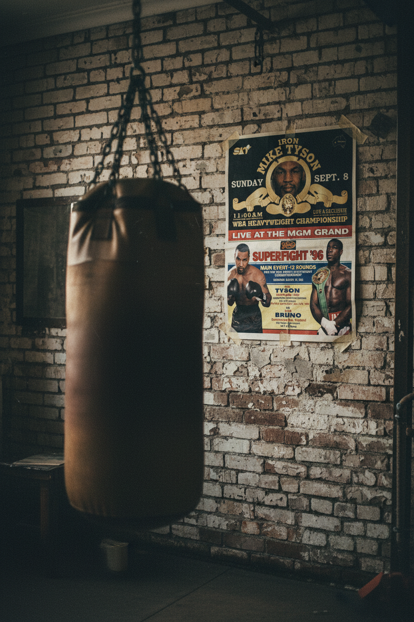 Iron Mike Tyson V Frank Bruno Poster