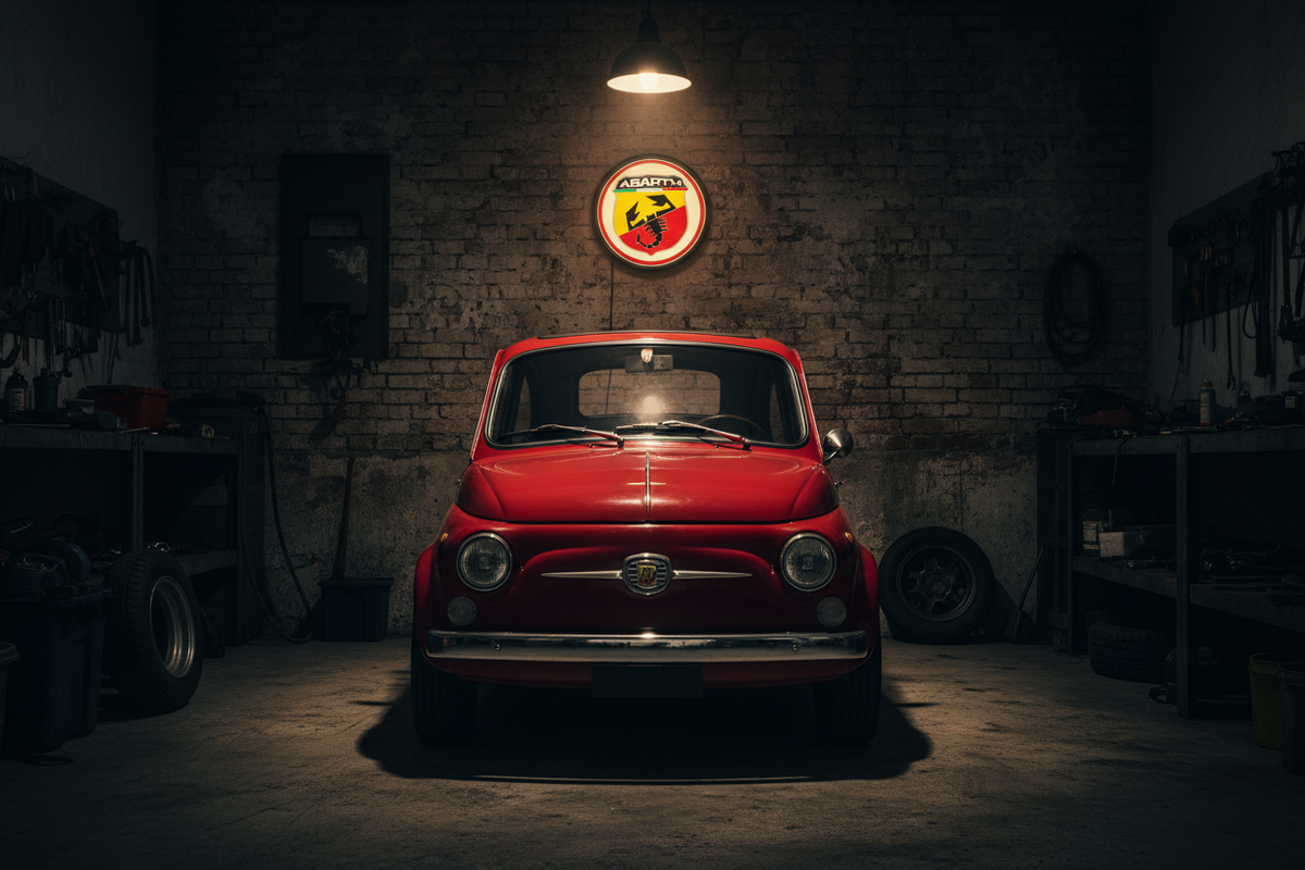 Plastic Wall Mount Abarth Light Up
