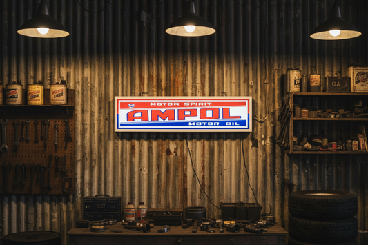 Ampol Motor Oil LED Sign