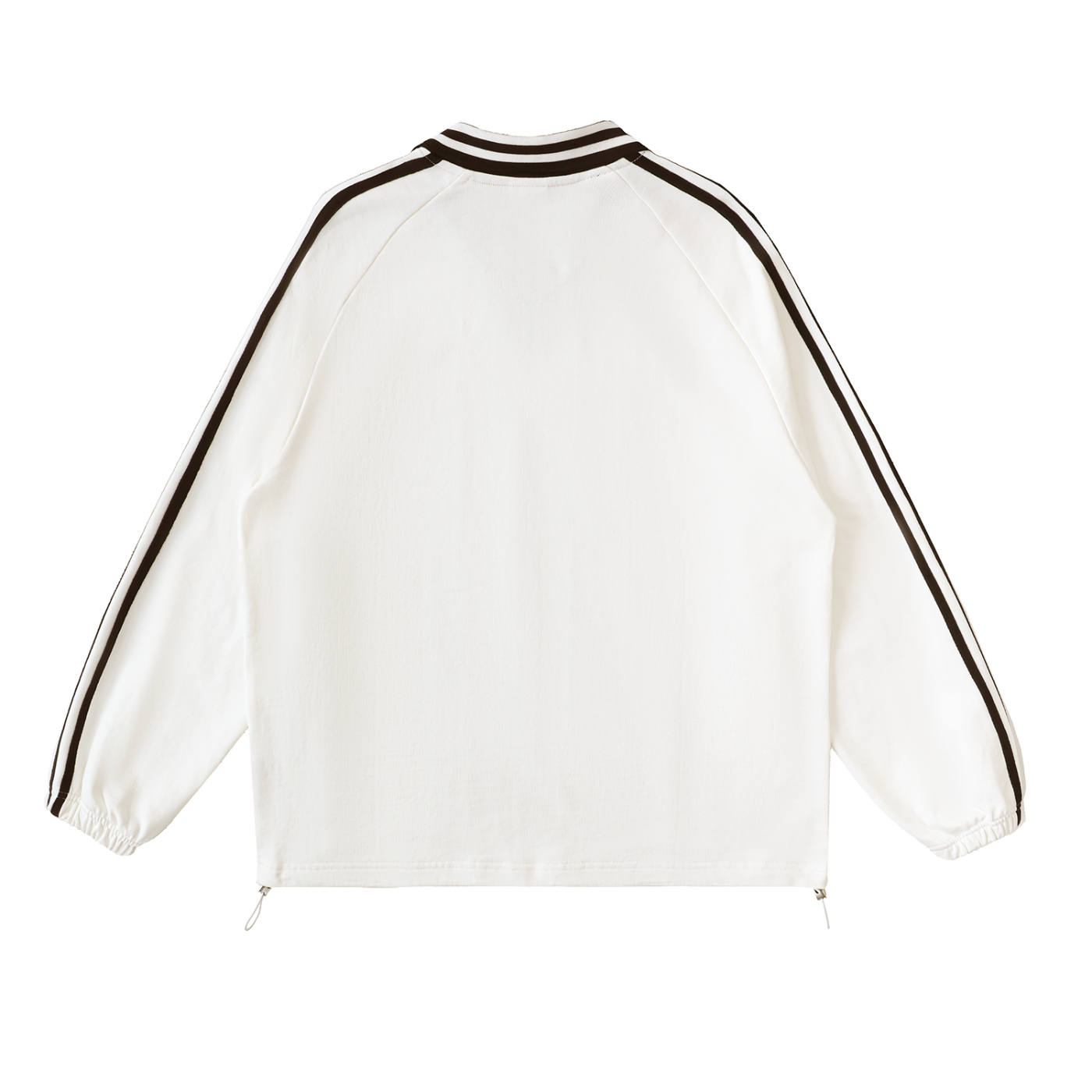 Old Skool Unisex Contrast Striped Lapel Collar Sweatshirt