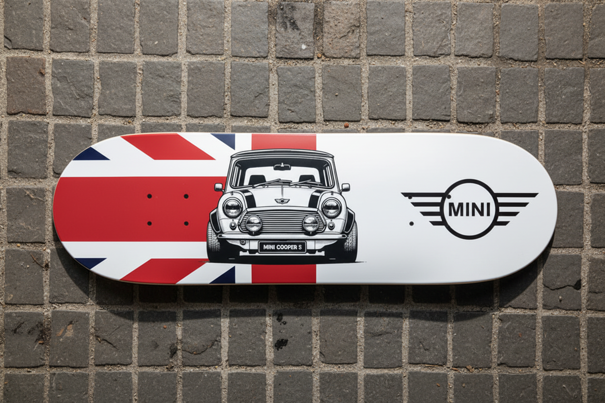 Mini Cooper Skateboard Wall Decor