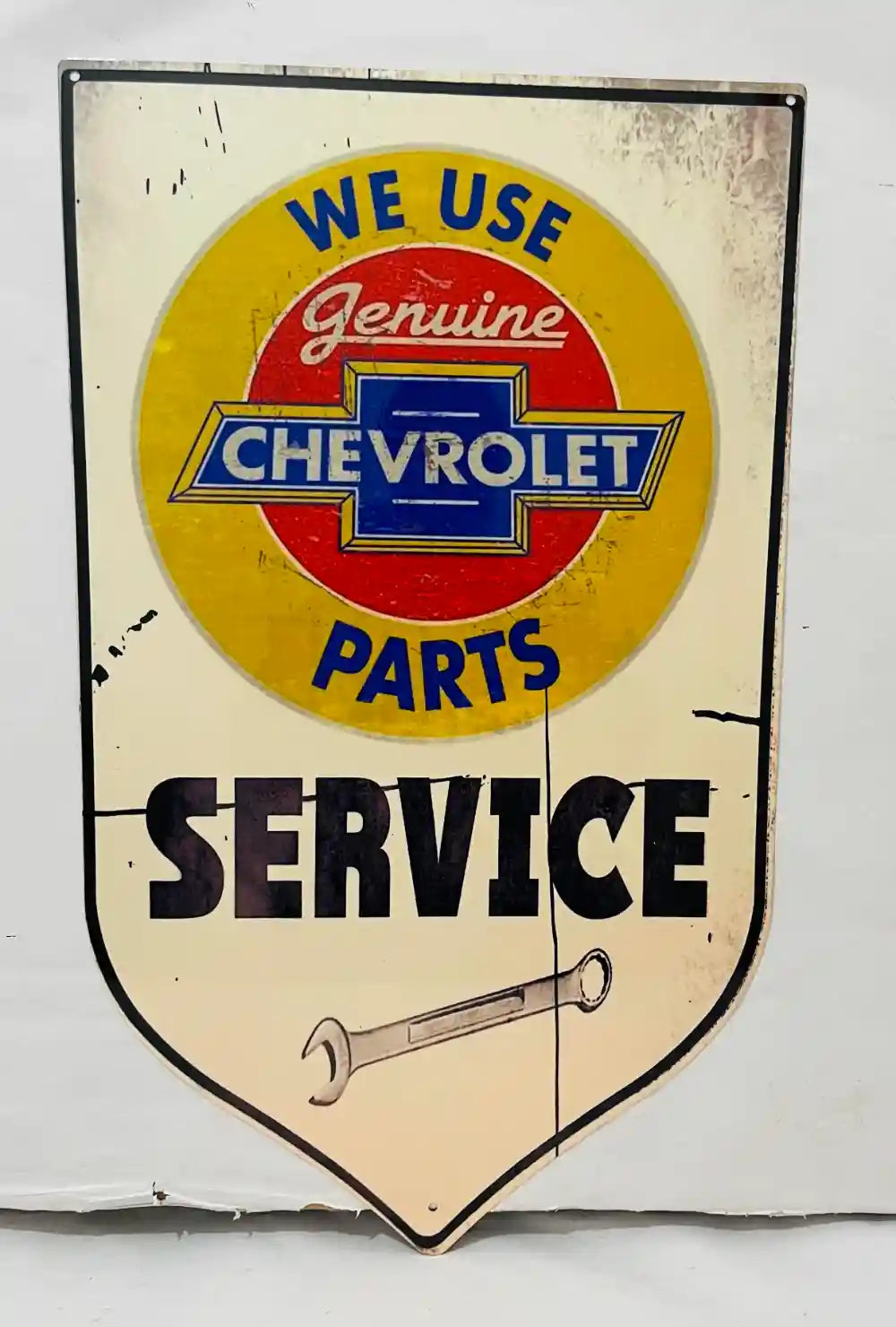 Chevrolet tin metal sign