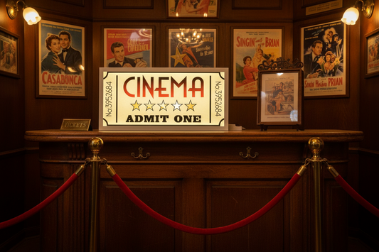 Cinema Ticket LED Sign