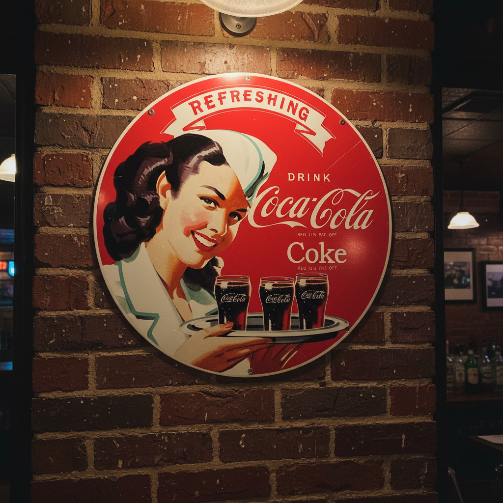 Coca Cola Metal Sign