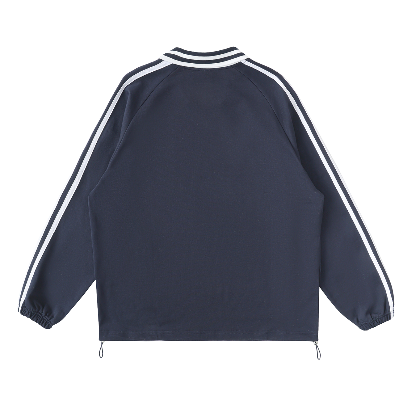 Old Skool Unisex Contrast Striped Lapel Collar Sweatshirt