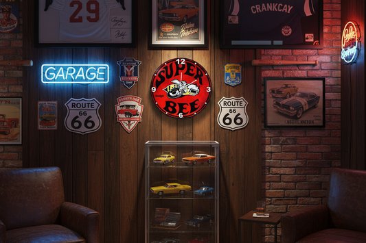 Superbee Dodge Retro Clock tin metal sign