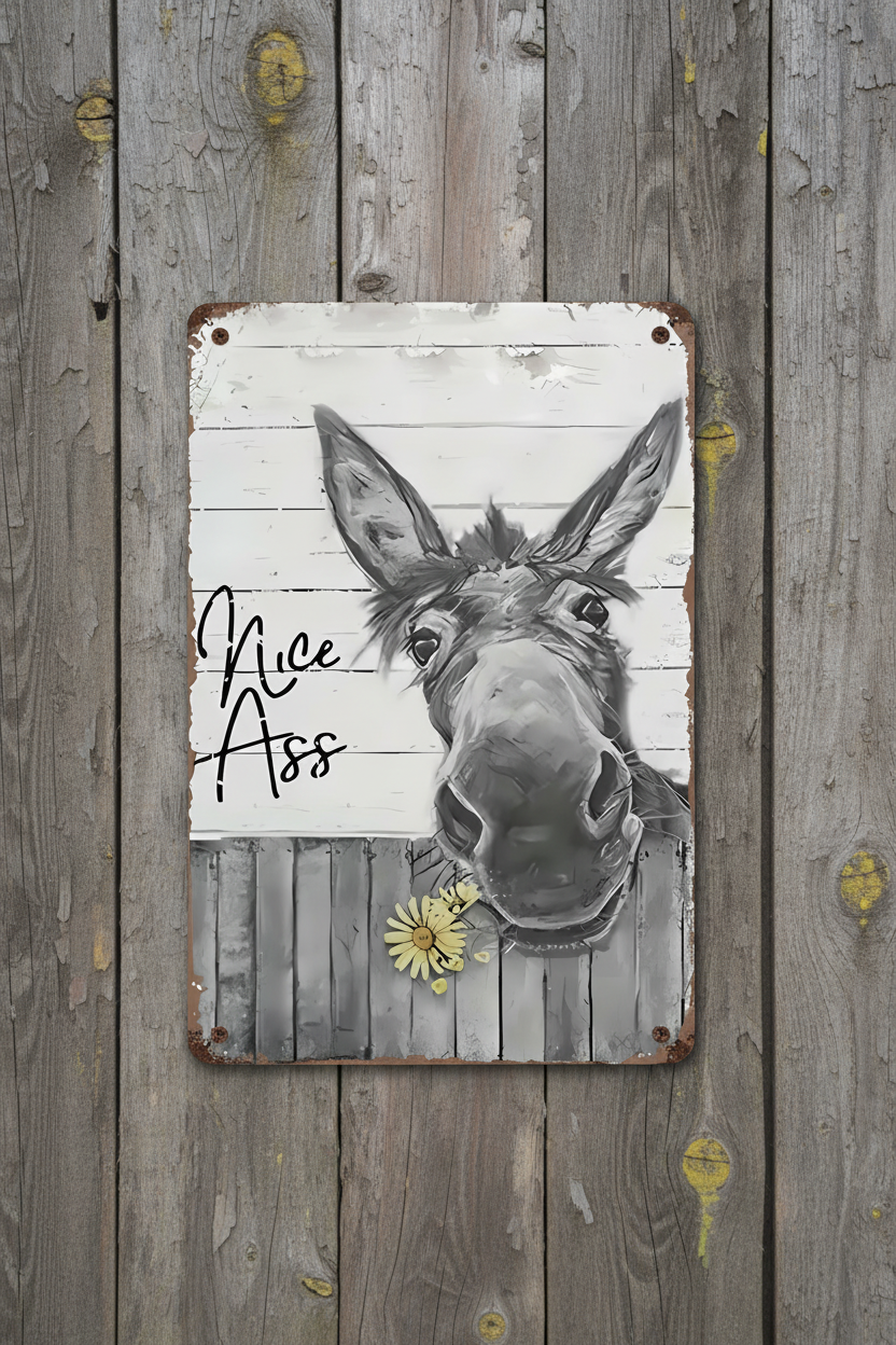 Nice Ass Metal Sign