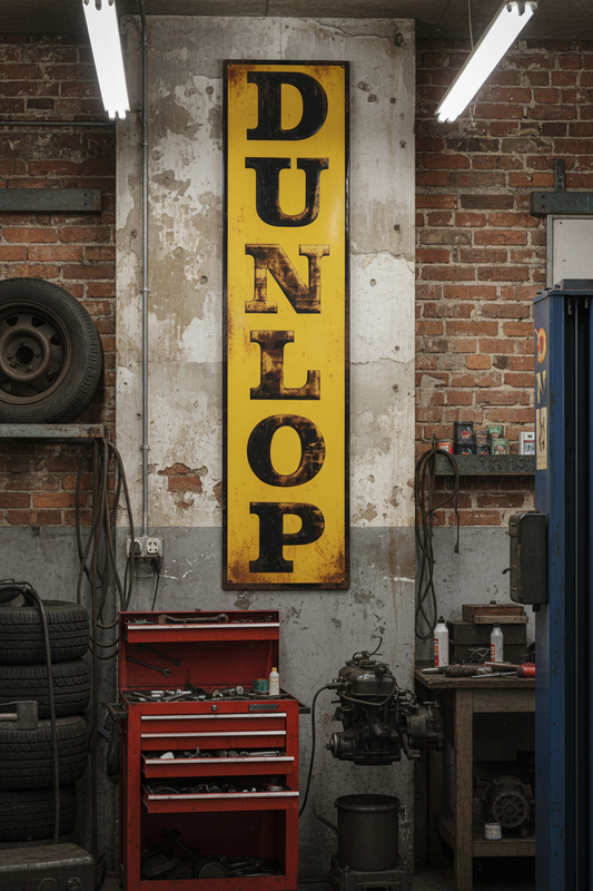 Dunlop Metal Sign