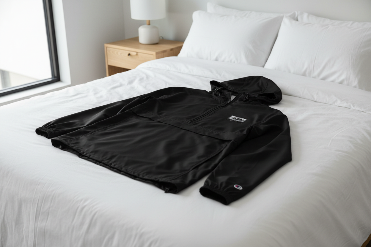Embroidered Old Skool Champion Packable Jacket