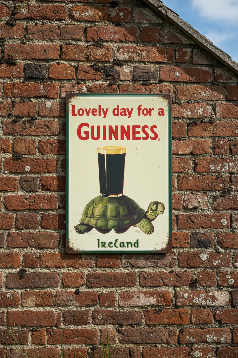 Lovely day for a Guinness Ireland Metal Sign