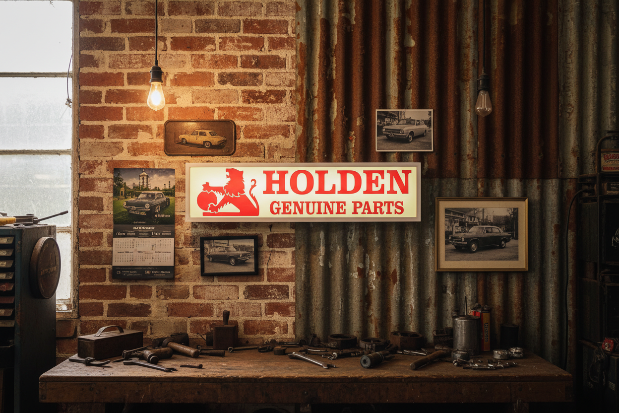 Holden Red Lion LED Sign