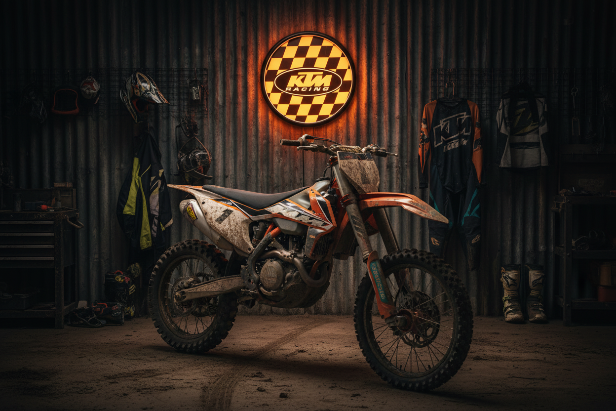 Plastic Wall Mount KTM Racing