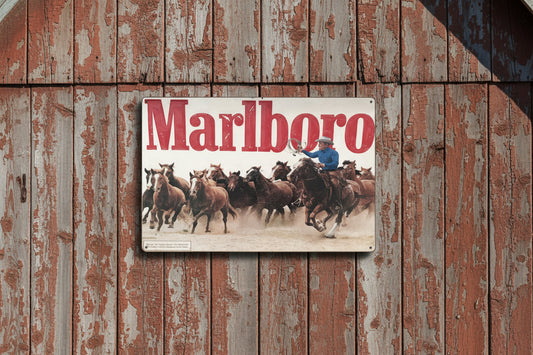 Marlboro tin metal sign