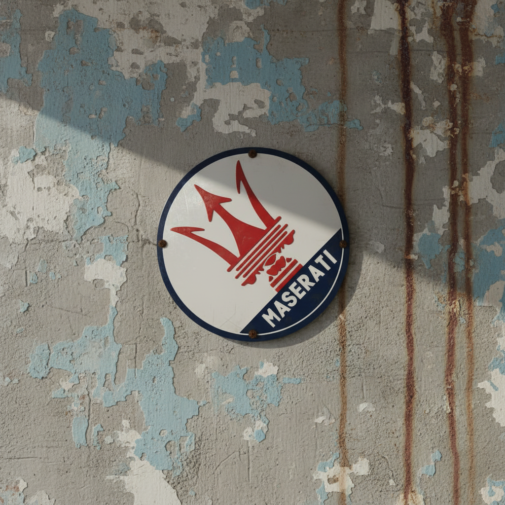 Maserati Metal Sign