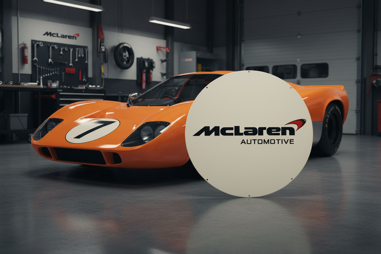 Mclaren Metal Sign