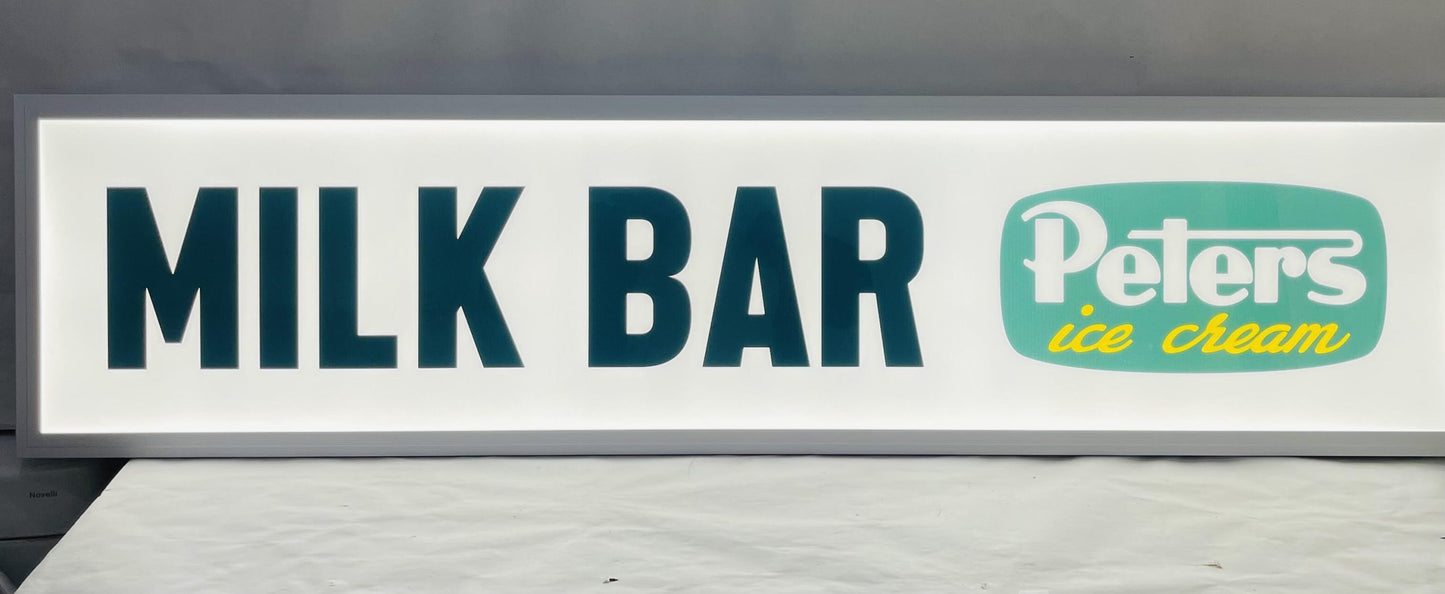 Peters Milk Bar LED Sign