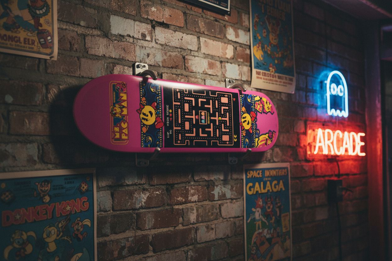 Ms Pac Man Skateboard Wall Decor