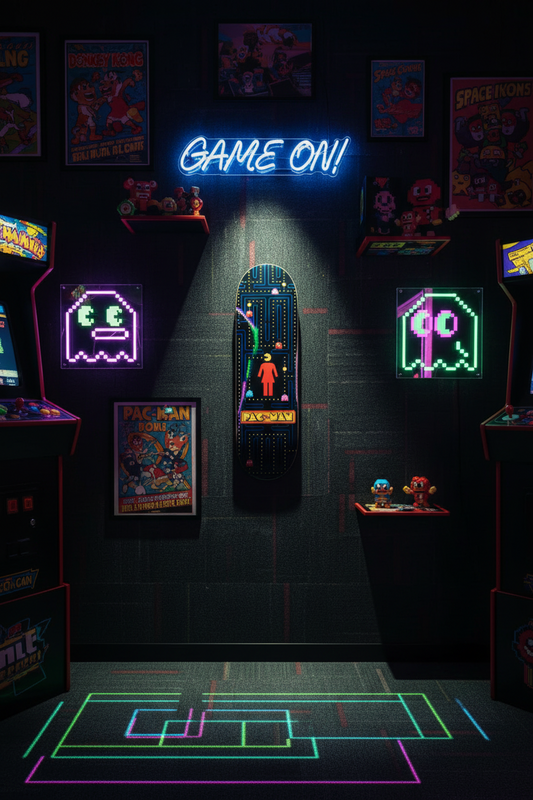 Pacman Girl Skateboard Wall Decor