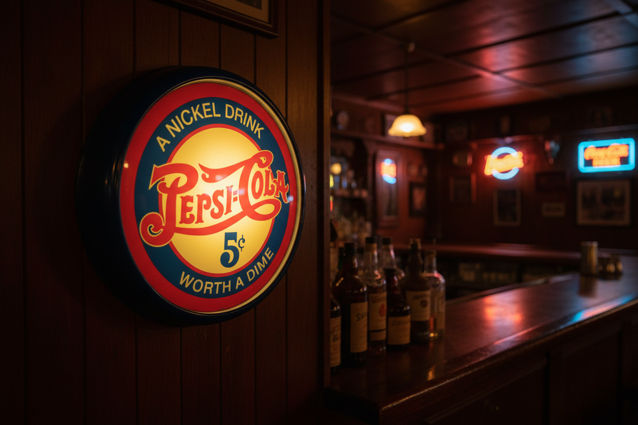 Plastic Wall Mount Pepsi Cola