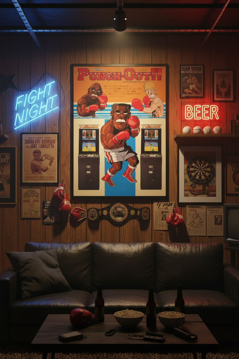 Punch Out Nintendo Game Poster