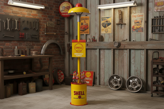 Shell Island light, Oil Bottle, Windshield Washer Stand Illuminated