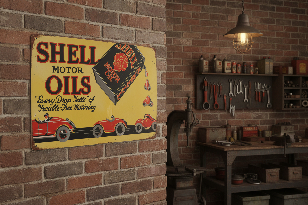 Shell Motor Oil Metal sign