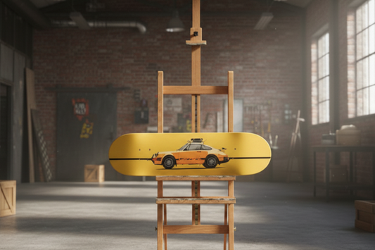 Porsche Skateboard Wall Decor