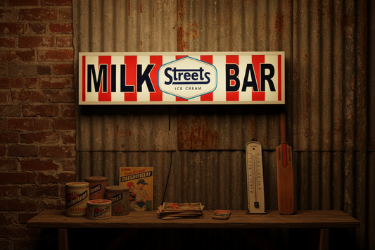 Streets Ice Cream Milk Bar LED Sign