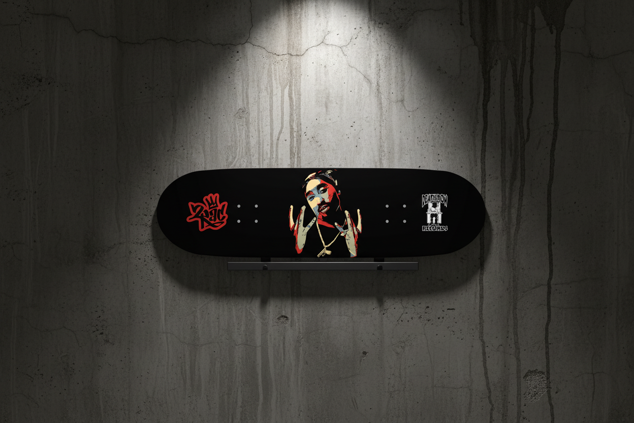 2PAC Skateboard Wall Decor